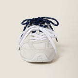 530 SL suede and mesh sneakers