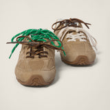 Ecru 530 SL suede sneakers