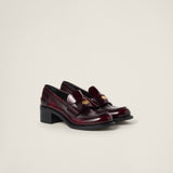 Brushed leather loafers