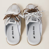 White 530 SL deco calf leather mules