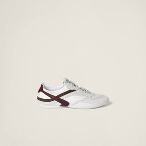 miumiu Gymnasium technical fabric and suede sneakers