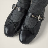 Leather ballerinas