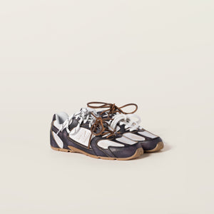 New Balance X Miu Miu White 530 SL deco' calf leather sneakers