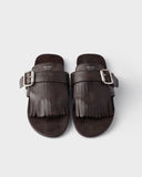Shuffle leather thong sandals