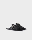  Shuffle leather thong sandals