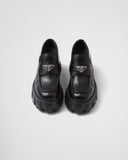 Brushed leather Monolith loafers