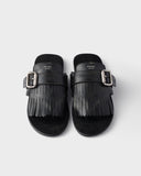 Shuffle leather thong sandals