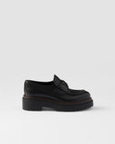 Double Chocolate leather loafers