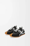 Suede and nylon smooth women's sneakers