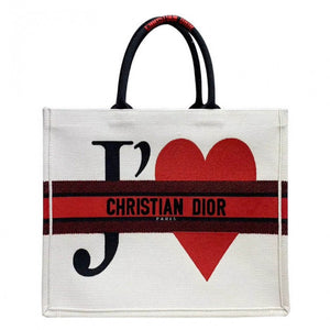   Book Tote Bag With Red Heart M1286