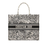   Book Tote in Latte Multicolor Zodiac Embroidery M1286