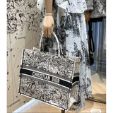 Book Tote Latte Multicolor Zodiac Embroidery M1286