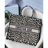 Book Tote Ricamo Mizza Beige Multicolore M1286