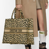 Book Tote Ricamo Mizza Beige Multicolore M1286