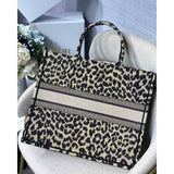 Book Tote Ricamo Mizza Beige Multicolore M1286