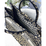 Book Tote Ricamo Mizza Beige Multicolore M1286