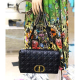   Large Caro Bag in Supple Cannage Calfskin M9243