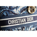 Medium Blue Alms Embroidery Lady D-Lite Bag M0565