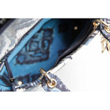 Medium Blue Alms Embroidery Lady D-Lite Bag M0565