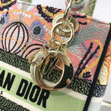Medium Lady D-Lite Bag Multicolor Lights Embroidery M0565