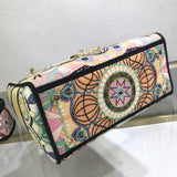 Medium Lady D-Lite Bag Multicolor Lights Embroidery M0565
