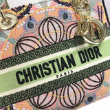 Medium Lady D-Lite Bag Multicolor Lights Embroidery M0565