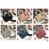 Medium Lady D-Lite Cannage Embroidery M0565