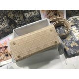 Medium Lady D-Lite Cannage Embroidery M0565
