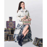 Medium Lady D-Lite Multicolor In Lights Embroidery M0565