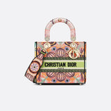 Medium Lady D-Lite Multicolor In Lights Embroidery M0565