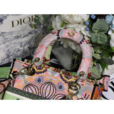 Medium Lady D-Lite Multicolor In Lights Embroidery M0565