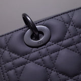 Medium Lady Bag in Ultramatte Cannage Calfskin M0565