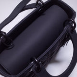 Medium Lady Bag in Ultramatte Cannage Calfskin M0565
