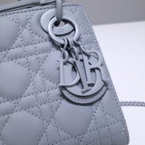 Mini Lady Bag in Ultramatte Cannage Calfskin M0505