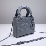 Mini Lady Bag in Ultramatte Cannage Calfskin M0505