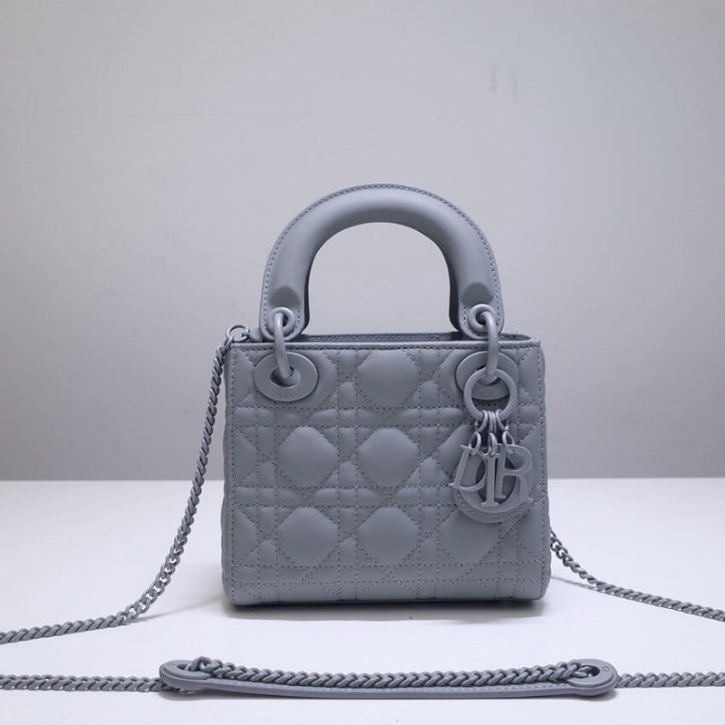 Mini Lady Bag in Ultramatte Cannage Calfskin M0505