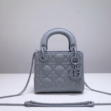 Mini Lady Bag in Ultramatte Cannage Calfskin M0505