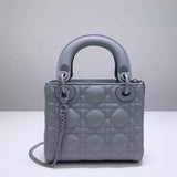 Mini Lady Bag in Ultramatte Cannage Calfskin M0505