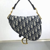 Mini Saddle Bag Blue Oblique Jacquard M0447