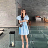 Mini Saddle Bag Blue Oblique Jacquard M0447