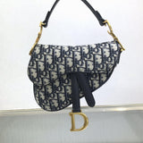 Mini Saddle Bag Blue Oblique Jacquard M0447
