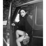 Mini Saddle Bag Blue Oblique Jacquard M0447