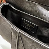 Mini Saddle Bag with Strap Grained Calfskin M0456