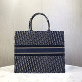 Oblique Embroidered Velvet Book Tote M1286Z
