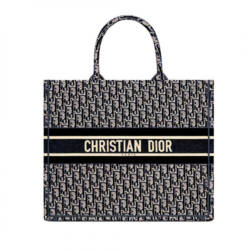 Oblique Embroidered Velvet Book Tote M1286Z