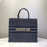 Oblique Embroidered Velvet Book Tote M1286Z
