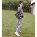 Oblique Embroidered Velvet  camp Messenger Bag M1291V