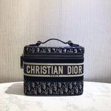 Oblique Embroidered Velvet  travel Vanity Case S5480V