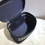 Oblique Embroidered Velvet  travel Vanity Case S5480V