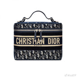   Oblique Embroidered Velvet  travel Vanity Case S5480V